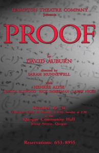 hampton theatre company's production of proof